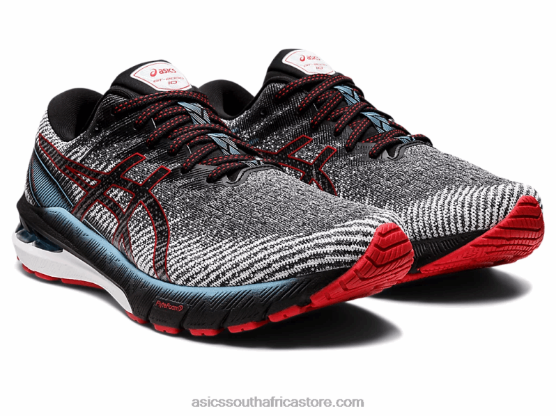 Men Asics Gt-2000 10 LH4X01858 Black/Speed Red