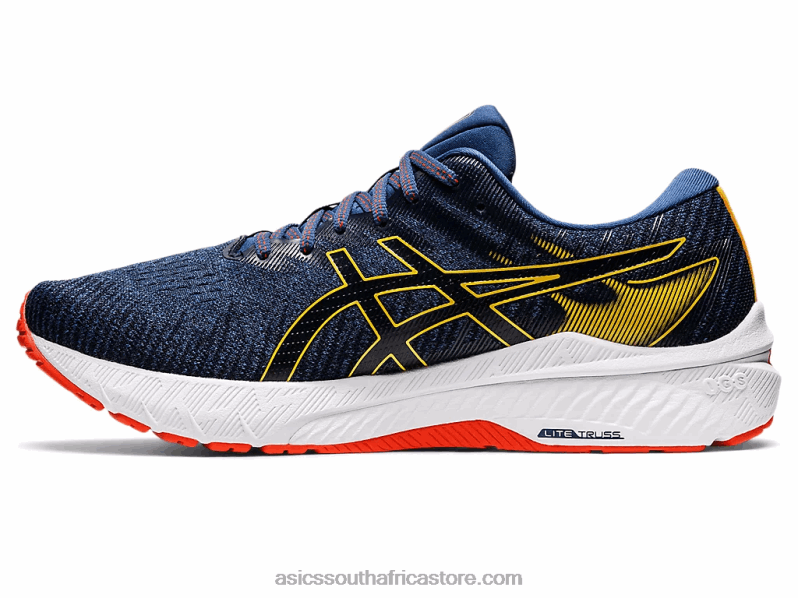 Men Asics Gt-2000 10 LH4X0602 Midnight Blue/Citrus