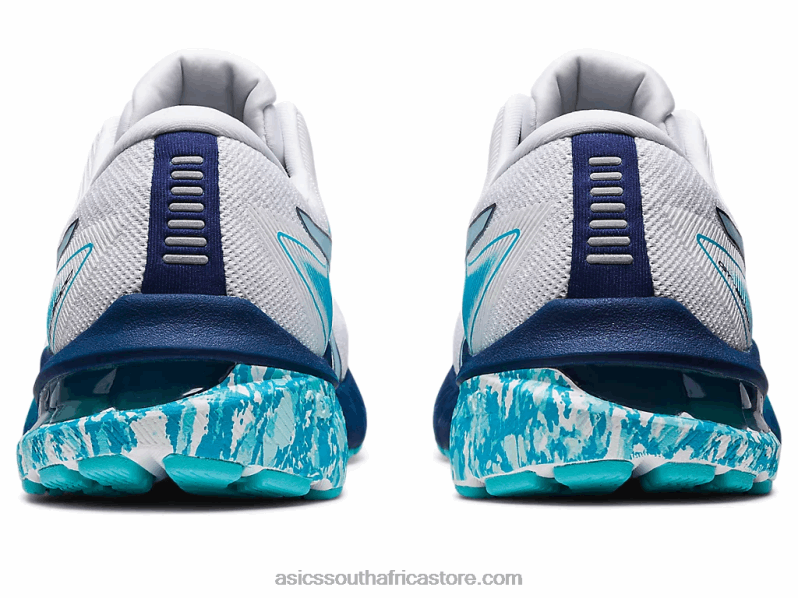 Men Asics Gt-2000 10 LH4X0603 White/Ice Mint