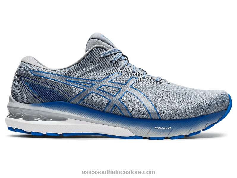 Men Asics Gt-2000 10 Wide LH4X01683 Sheet Rock/Electric Blue