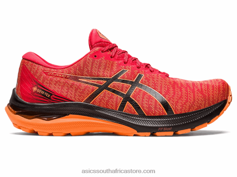 Men Asics Gt-2000 11 Gtx LH4X0685 Electric Red/Black
