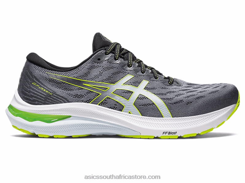Men Asics Gt-2000 11 LH4X0668 Metropolis/Lime Zest