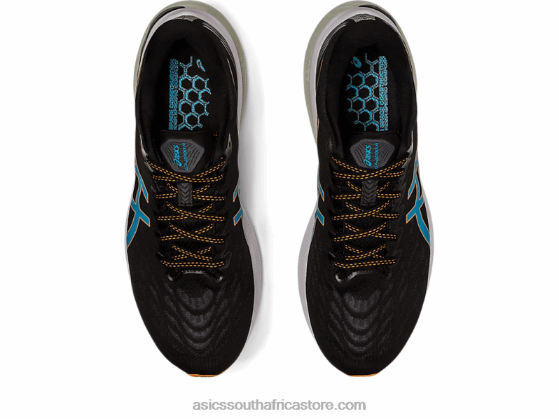 Men Asics Gt-2000 11 LH4X0671 Black/Sun Peach