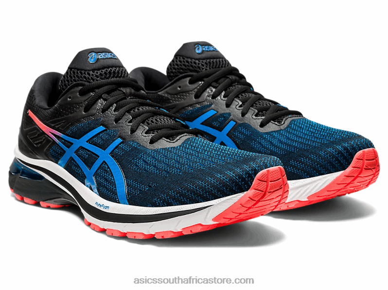 Men Asics Gt-2000 9 LH4X02044 Black/Directoire Blue