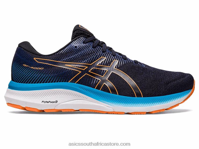 Men Asics Gt-4000 3 LH4X0628 Black/Sun Peach