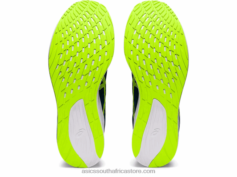 Men Asics Hyper Speed LH4X01455 Mako Blue/Hazard Green
