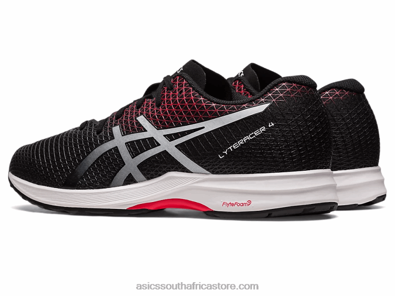 Men Asics Lyteracer 4 LH4X0106 Black/Classic Red