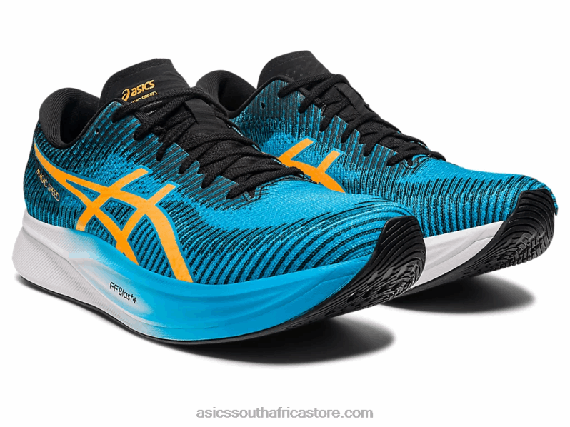 Men Asics Magic Speed 2 LH4X0481 Island Blue/Orange Pop