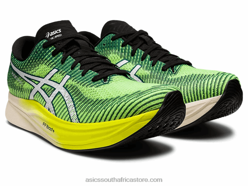 Men Asics Magic Speed 2 LH4X0740 Safety Yellow/White