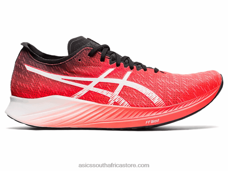 Men Asics Magic Speed LH4X01900 Sunrise Red/White