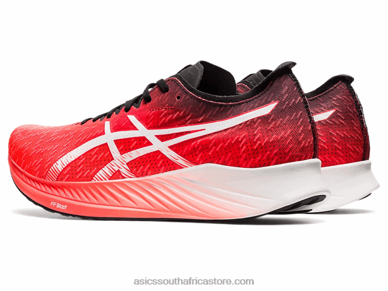 Men Asics Magic Speed LH4X01900 Sunrise Red/White