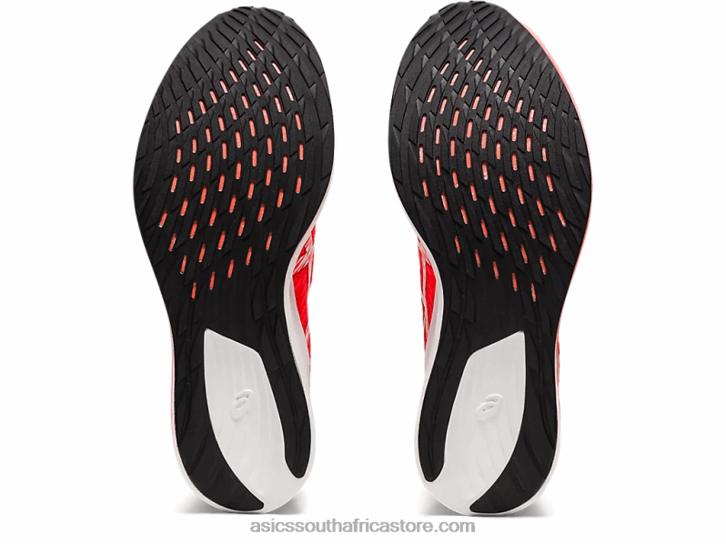 Men Asics Magic Speed LH4X01900 Sunrise Red/White