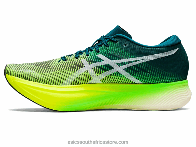 Men Asics Metaspeed Edge+ LH4X01253 Velvet Pine/Safety Yellow