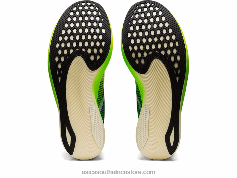 Men Asics Metaspeed Edge+ LH4X01253 Velvet Pine/Safety Yellow