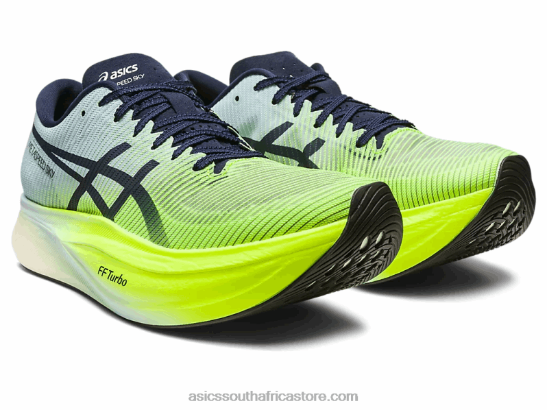 Men Asics Metaspeed Sky+ LH4X0151 Hazard Green/Sky