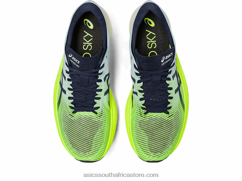 Men Asics Metaspeed Sky+ LH4X0151 Hazard Green/Sky