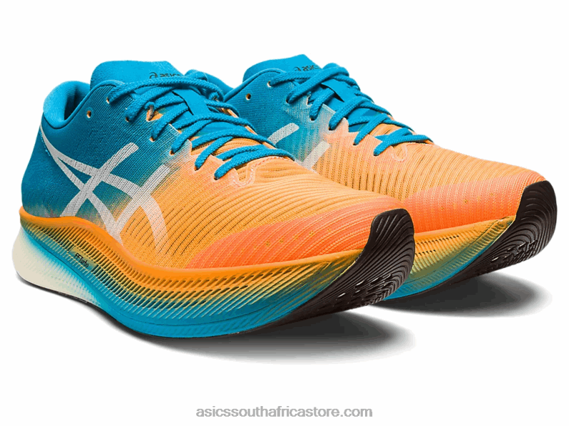 Men Asics Metaspeed Sky LH4X0281 Orange Pop/Island Blue