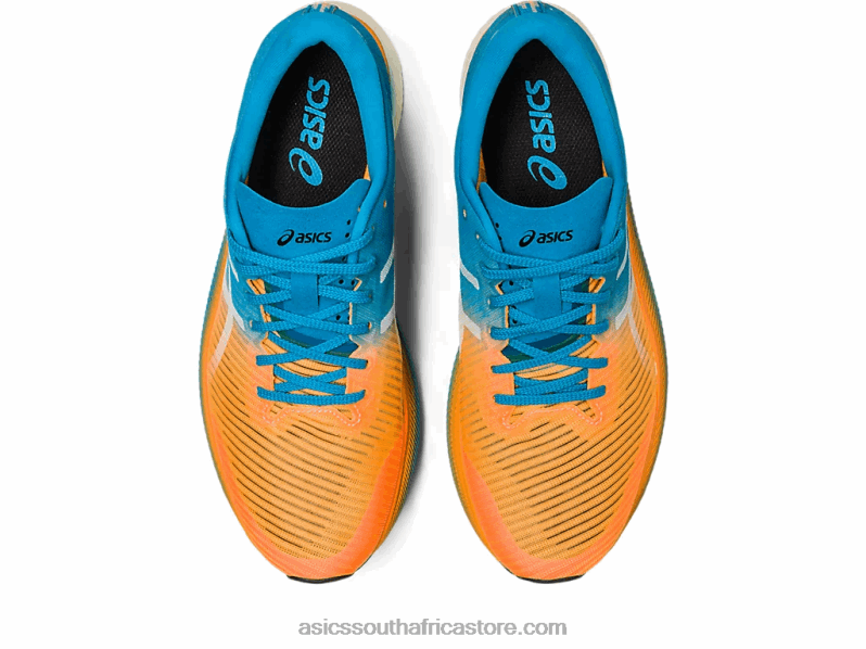 Men Asics Metaspeed Sky LH4X0281 Orange Pop/Island Blue
