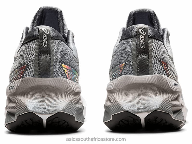 Men Asics Novablast 2 Platinum LH4X01839 Piedmont Grey/White
