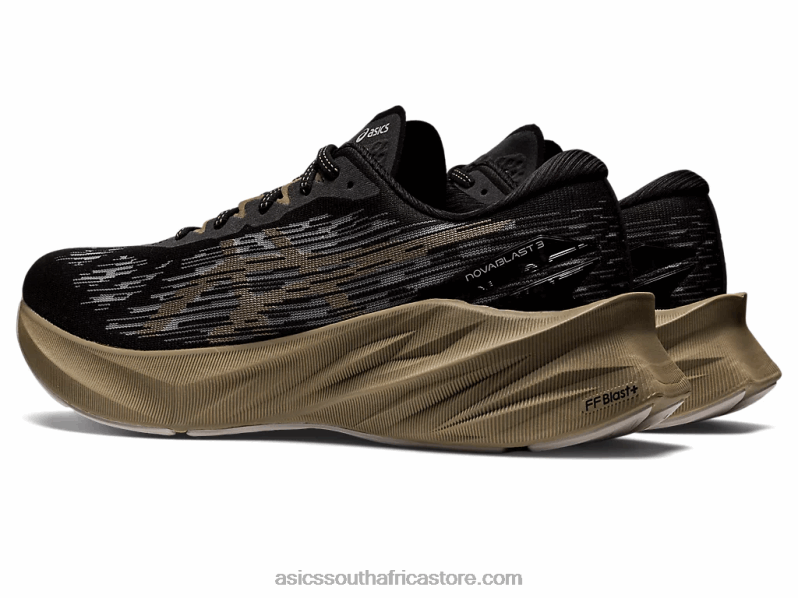 Men Asics Novablast 3 LH4X01010 Black/Mink