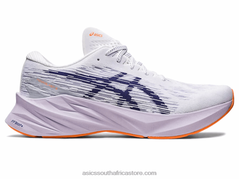 Men Asics Novablast 3 LH4X0381 White/Indigo Blue
