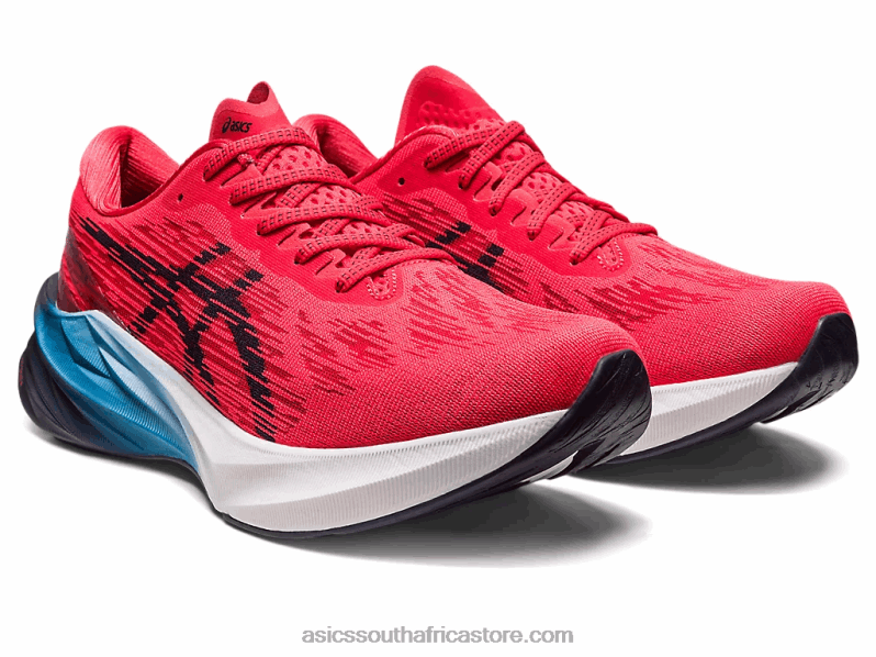 Men Asics Novablast 3 LH4X0396 Electric Red/Midnight