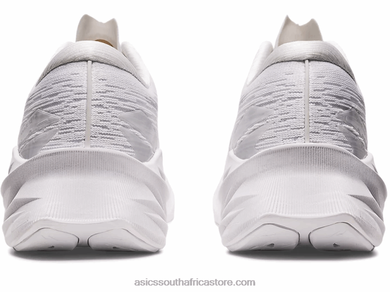 Men Asics Novablast 3 LH4X0402 White/Piedmont Grey