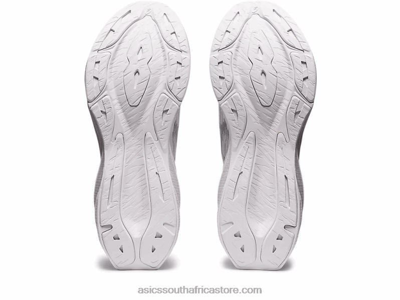 Men Asics Novablast 3 LH4X0402 White/Piedmont Grey