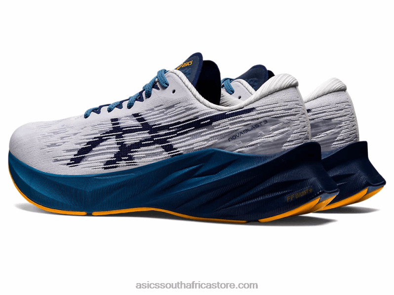 Men Asics Novablast 3 LH4X0925 White/Deep Ocean