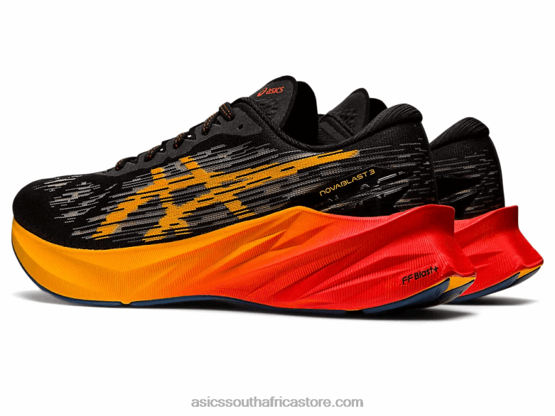 Men Asics Novablast 3 LH4X0939 Black/Amber