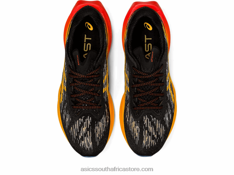 Men Asics Novablast 3 LH4X0939 Black/Amber