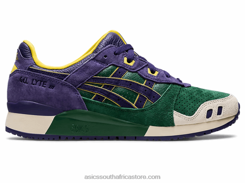 Men Asics Gel-Lyte III Og LH4X01330 Hunter Green/Purple Matte