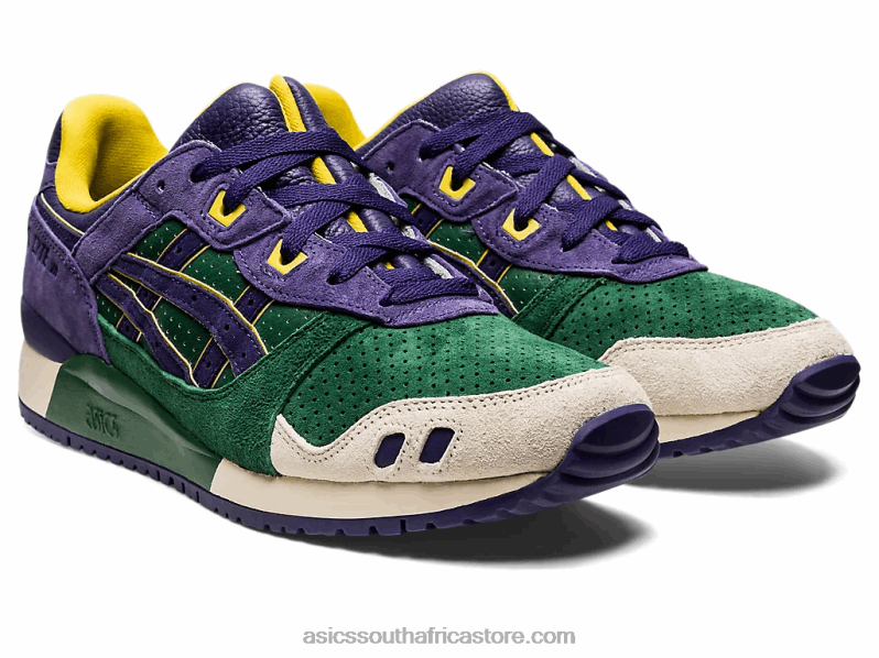 Men Asics Gel-Lyte III Og LH4X01330 Hunter Green/Purple Matte