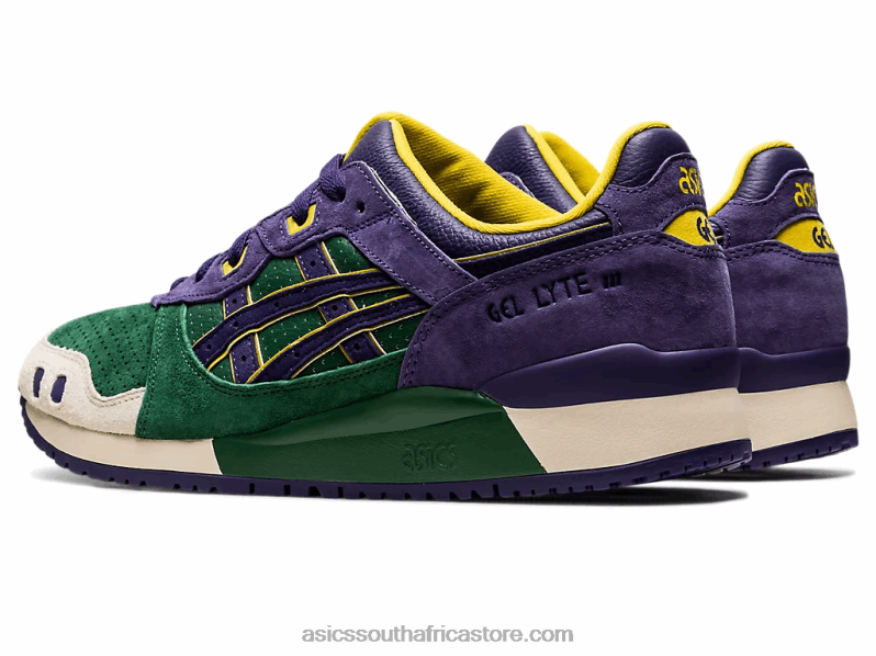Men Asics Gel-Lyte III Og LH4X01330 Hunter Green/Purple Matte