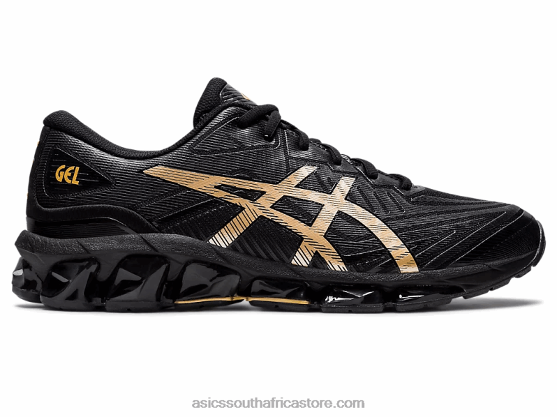 Men Asics Gel-Quantum 360 VII LH4X01209 Black/Pure Gold