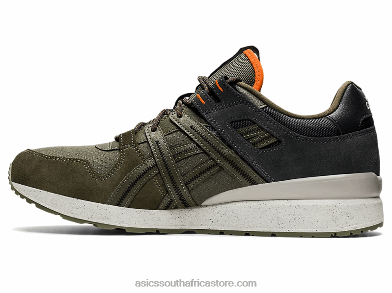 Men Asics Gt-II Re LH4X01259 Olive Canvas/Habanero