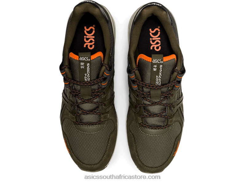 Men Asics Gt-II Re LH4X01259 Olive Canvas/Habanero