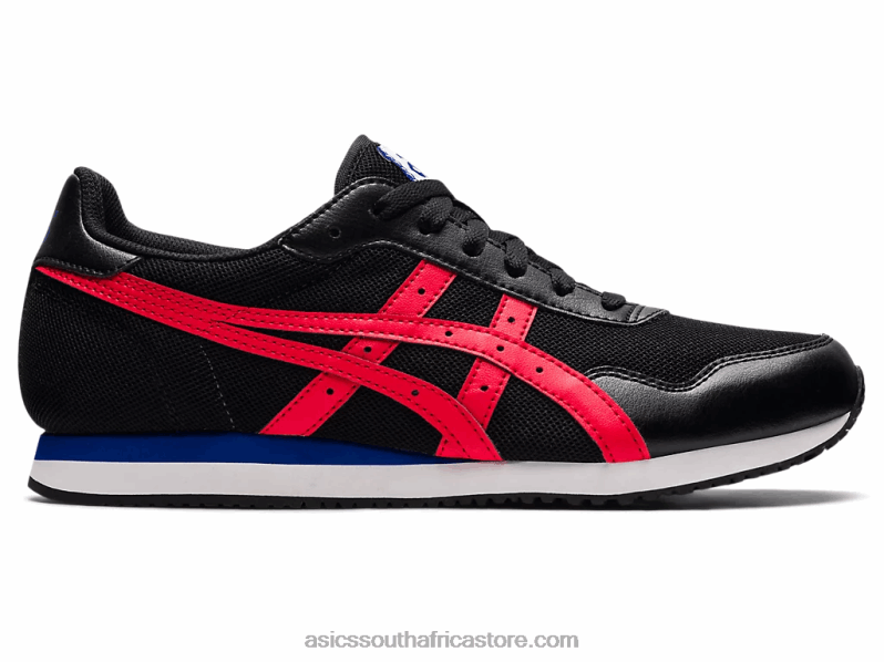 Men Asics Tiger Runner LH4X01740 Black/Electric Red