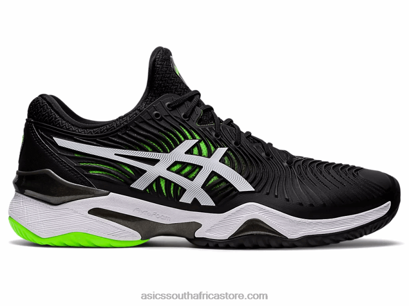 Men Asics Court FF 2 LH4X01166 Black/Green Gecko