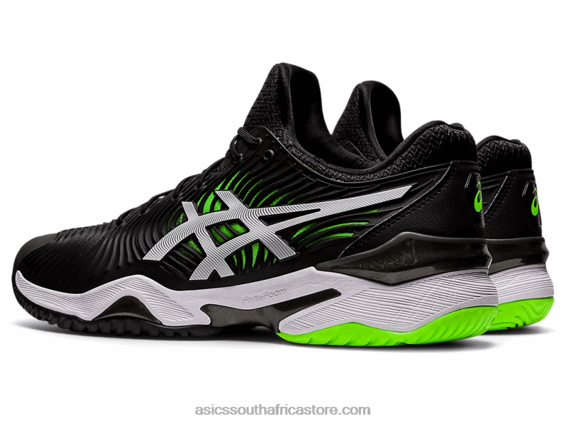 Men Asics Court FF 2 LH4X01166 Black/Green Gecko