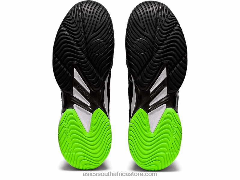 Men Asics Court FF 2 LH4X01166 Black/Green Gecko