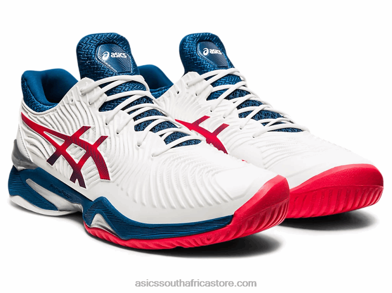 Men Asics Court FF 2 LH4X0880 White/Mako Blue