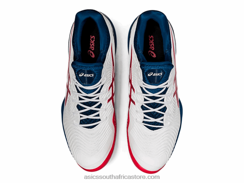 Men Asics Court FF 2 LH4X0880 White/Mako Blue