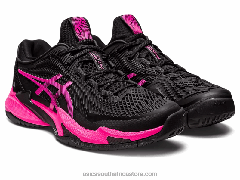 Men Asics Court FF 3 LH4X047 Black/Hot Pink