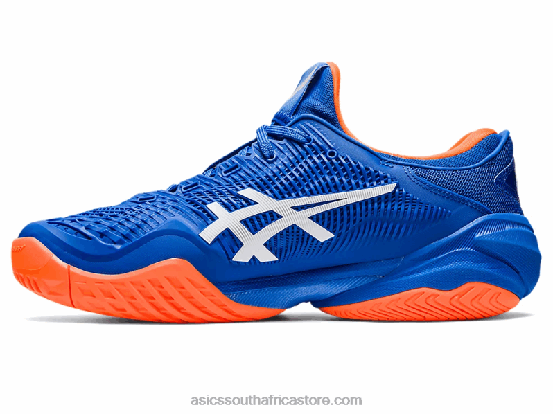 Men Asics Court FF 3 Novak LH4X0168 Tuna Blue/White