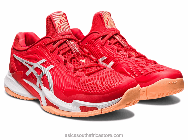 Men Asics Court FF 3 Novak LH4X063 Fiery Red/White