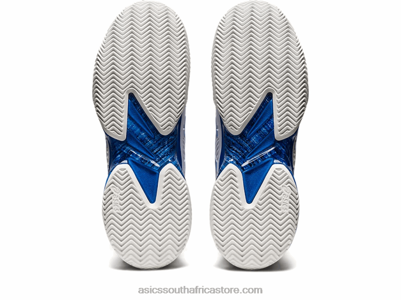 Men Asics Court FF Novak Clay LH4X01003 White/Tuna Blue