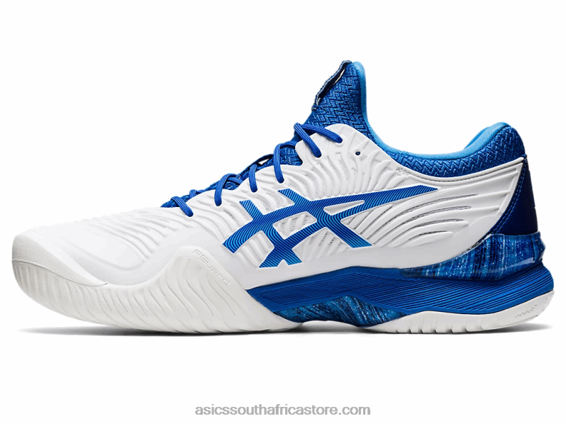 Men Asics Court FF Novak LH4X0720 White/Tuna Blue