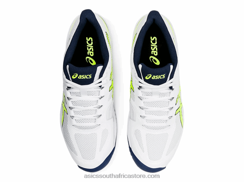 Men Asics Court Speed FF LH4X02054 White/Safety Yellow