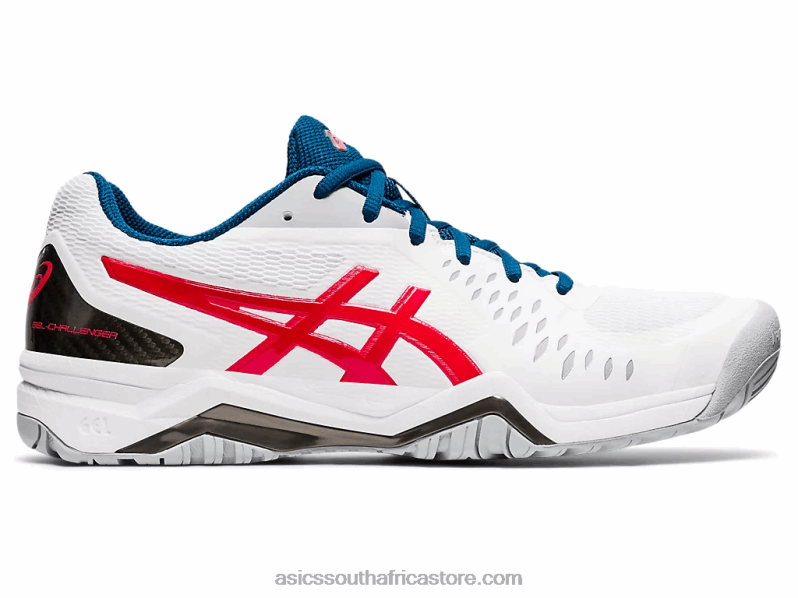 Men Asics Gel-Challenger 12 LH4X01949 White/Classic Red